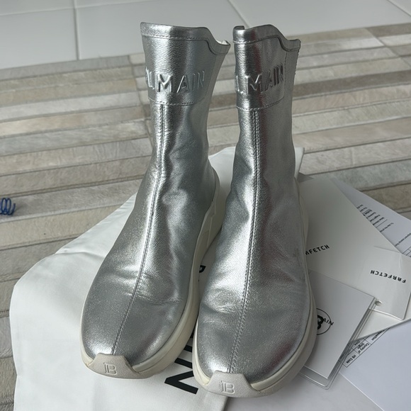 Balmain Logo high top sneaker - Picture 7 of 9